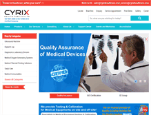 Tablet Screenshot of cyrixhealthcare.com
